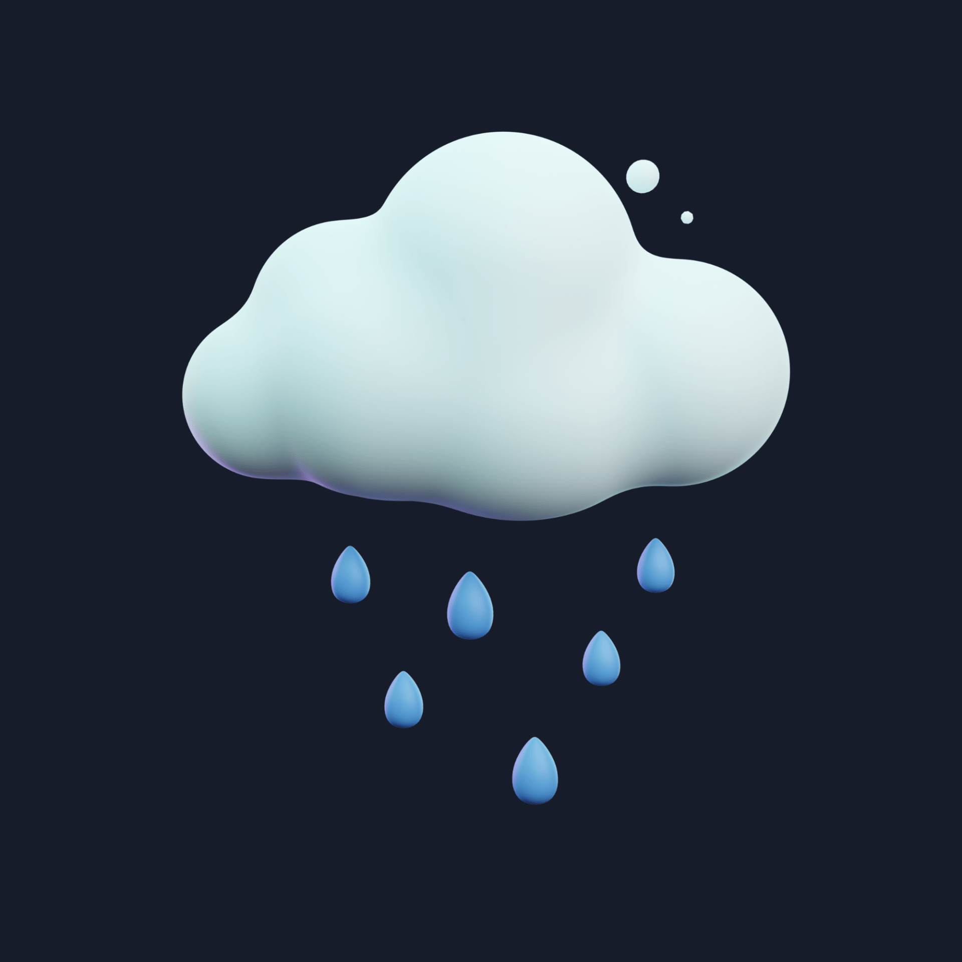 cloud-with-raindrop-3d-illustration