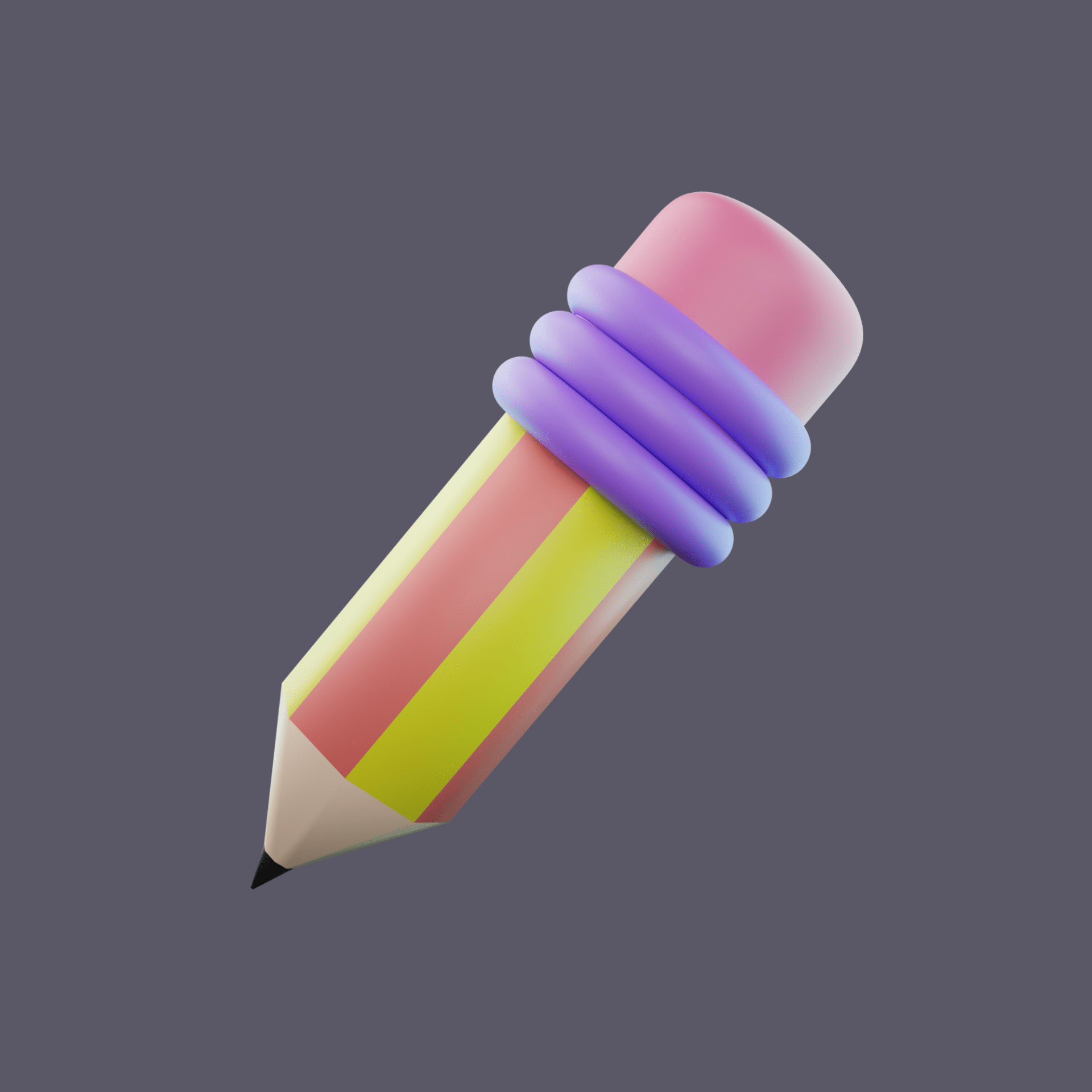 pencil-design-drawing-tool-3d-illustration