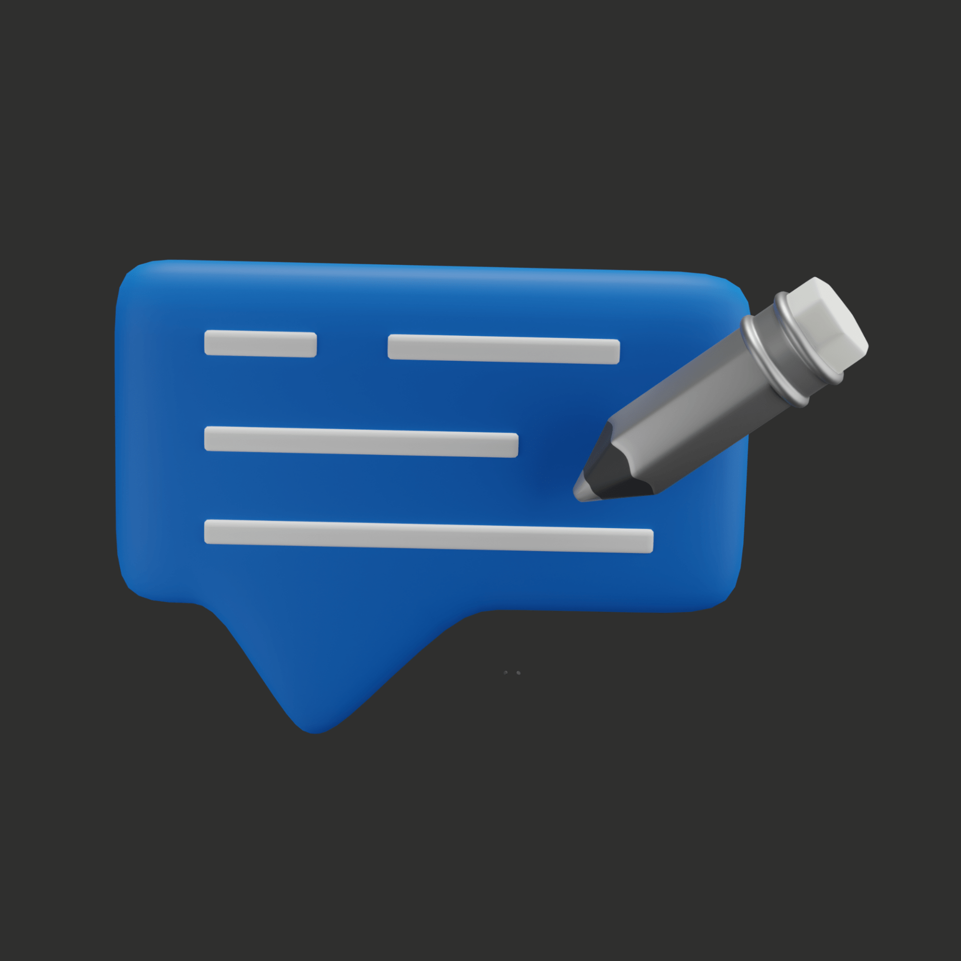 write-review-with-pencil-3d-icon