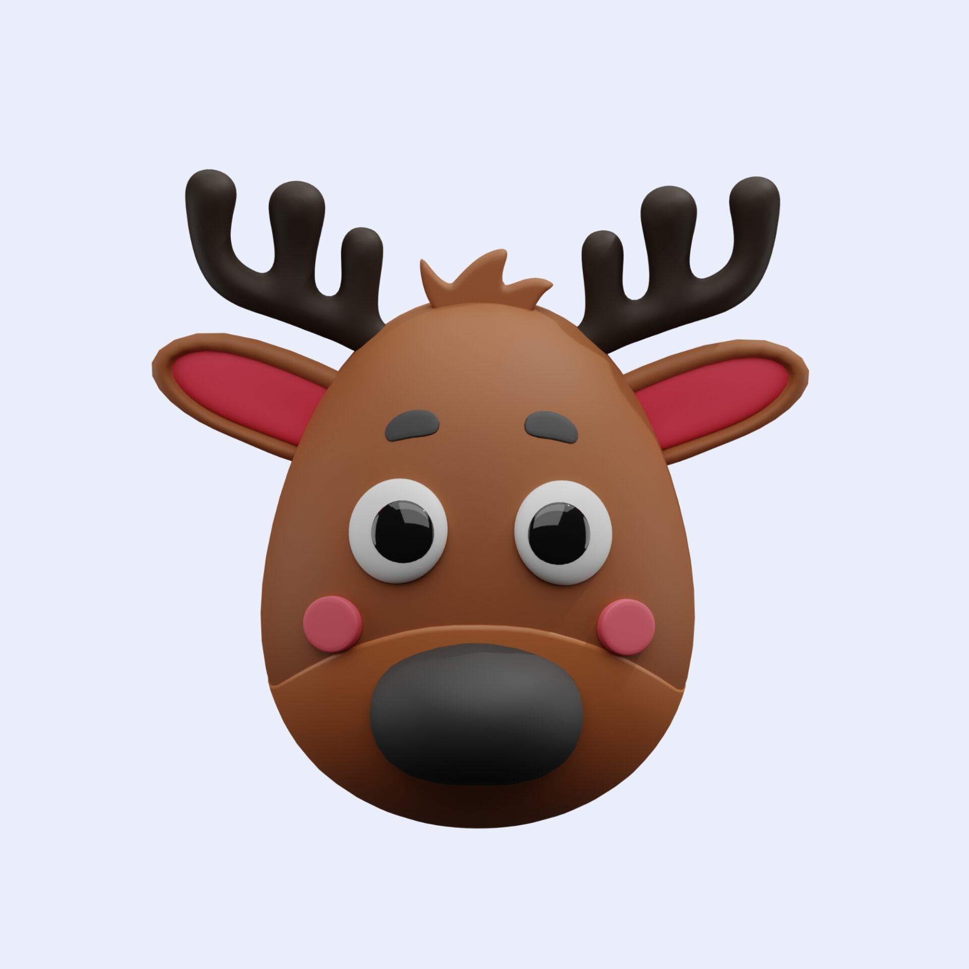 cute-cartoon-deer-animal-character-3d-rendering-deer-avatar-deer-face-deer-head-emoji-deer-head-animal-head-3d-icon