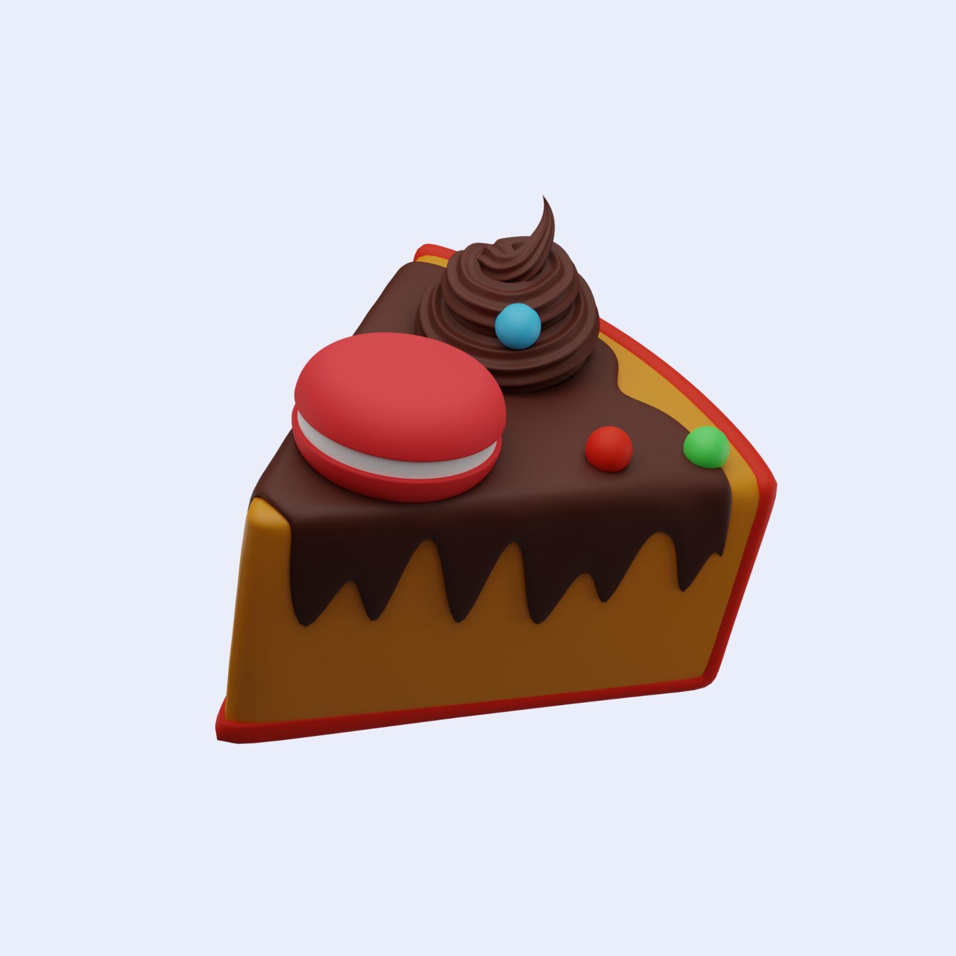 desserts-3d-piece-of-layered-birthday-cake-and-cupcake-with-gems-chocolate-pastries-decorated-with-cream-and-biscuits-sweet-baked-food-cake-slice-3d-icon-party-holiday-festival-celebration-3d