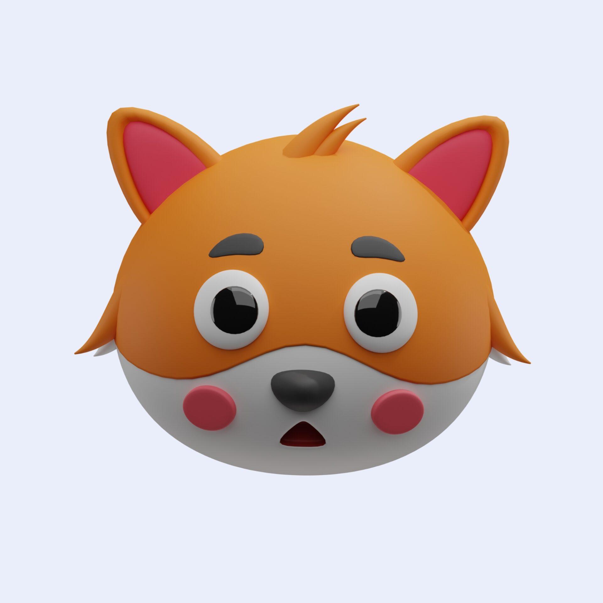 cute-cartoon-fox-animal-character-3d-rendering-fox-avatar-fox-face-fox-head-emoji-fox-head-animal-head-3d-icon