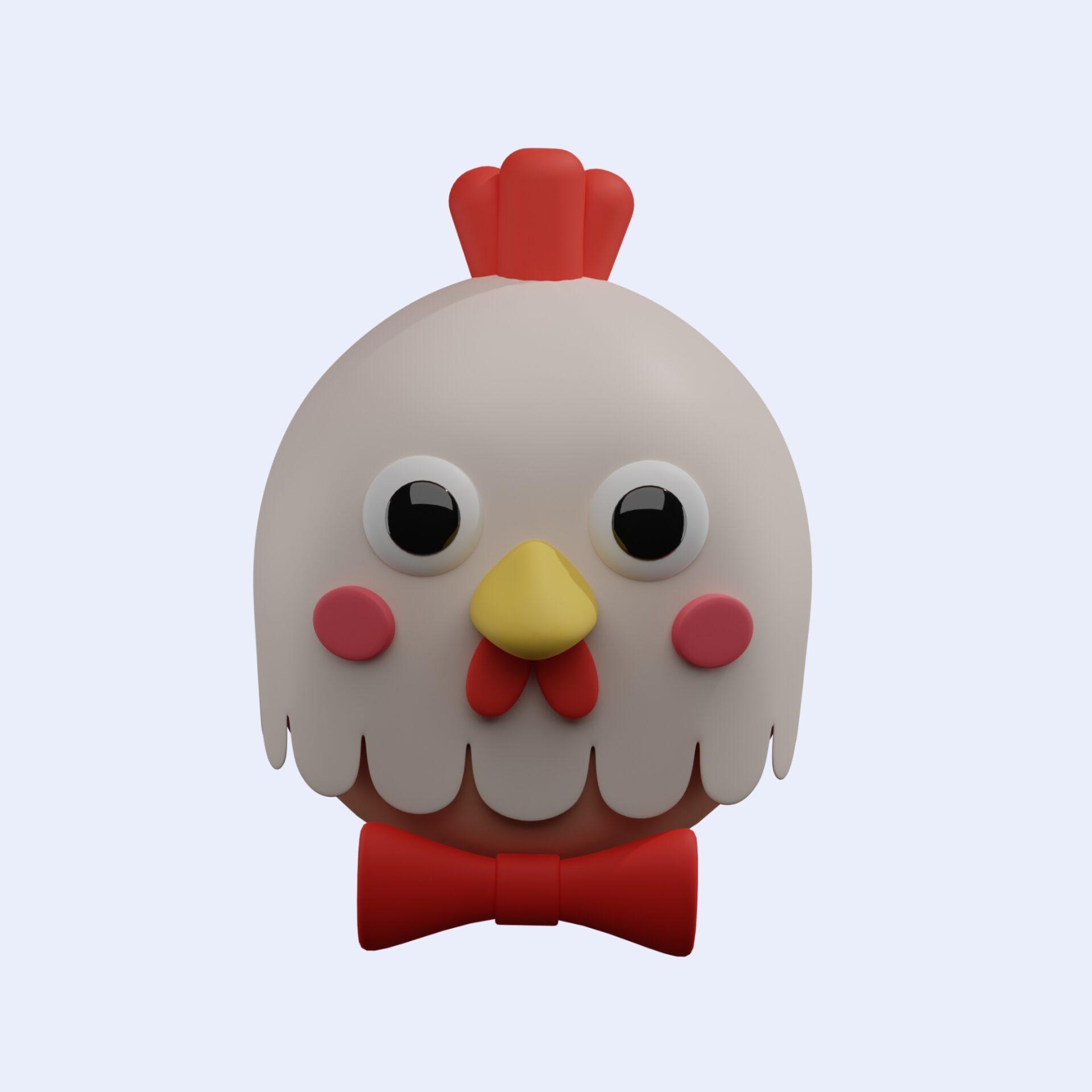 cute-cartoon-chicken-animal-character-chicken-rooster-cockerel-bird3d-rendering-cock-avatar-chicken-avatar-chicken-face-animal-head-emoji-chicken-head-animal-head-3d-icon