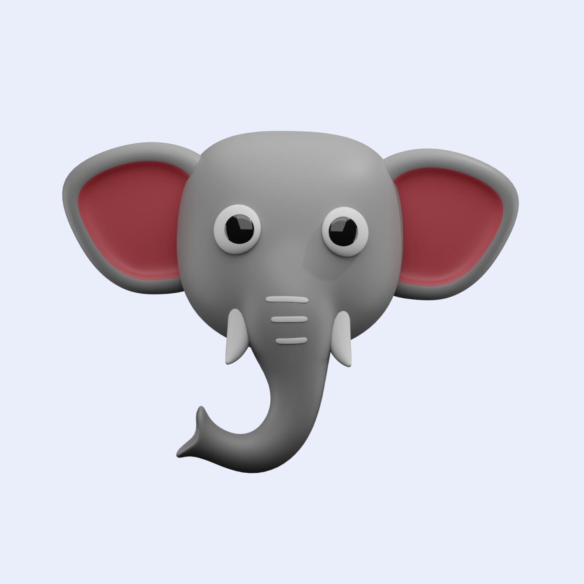 cute-cartoon-elephant-animal-character-3d-rendering-elephant-avatar-elephant-face-elephant-head-emoji-elephant-head-animal-head-3d-icon