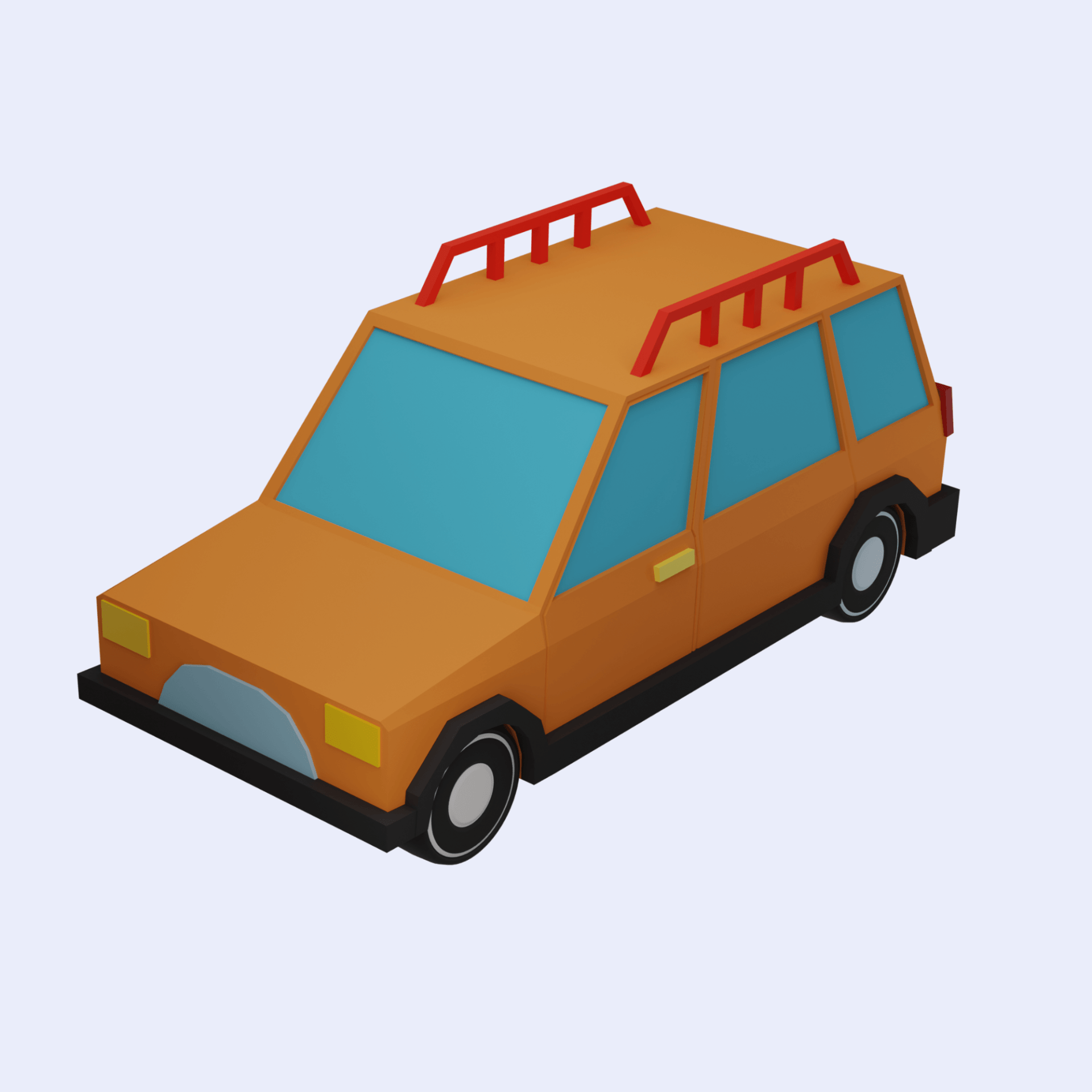 low-poly-car-low-poly-travel-car-camping-van-van-mini-bus-adventure-car-vehicle-transport-automobile-transportation