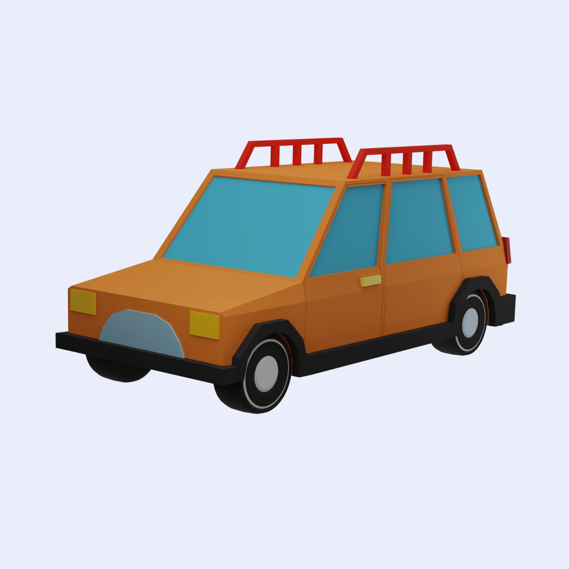 low-poly-car-low-poly-travel-car-camping-van-van-mini-bus-adventure-car-vehicle-transport-automobile-transportation