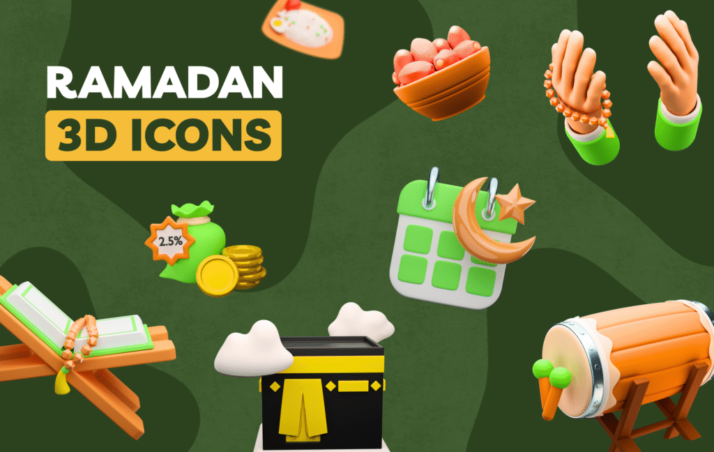 Ramadan 3D Icon Pack
