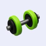3D dumbbell icon from Gym & Fitness 3D Icon pack