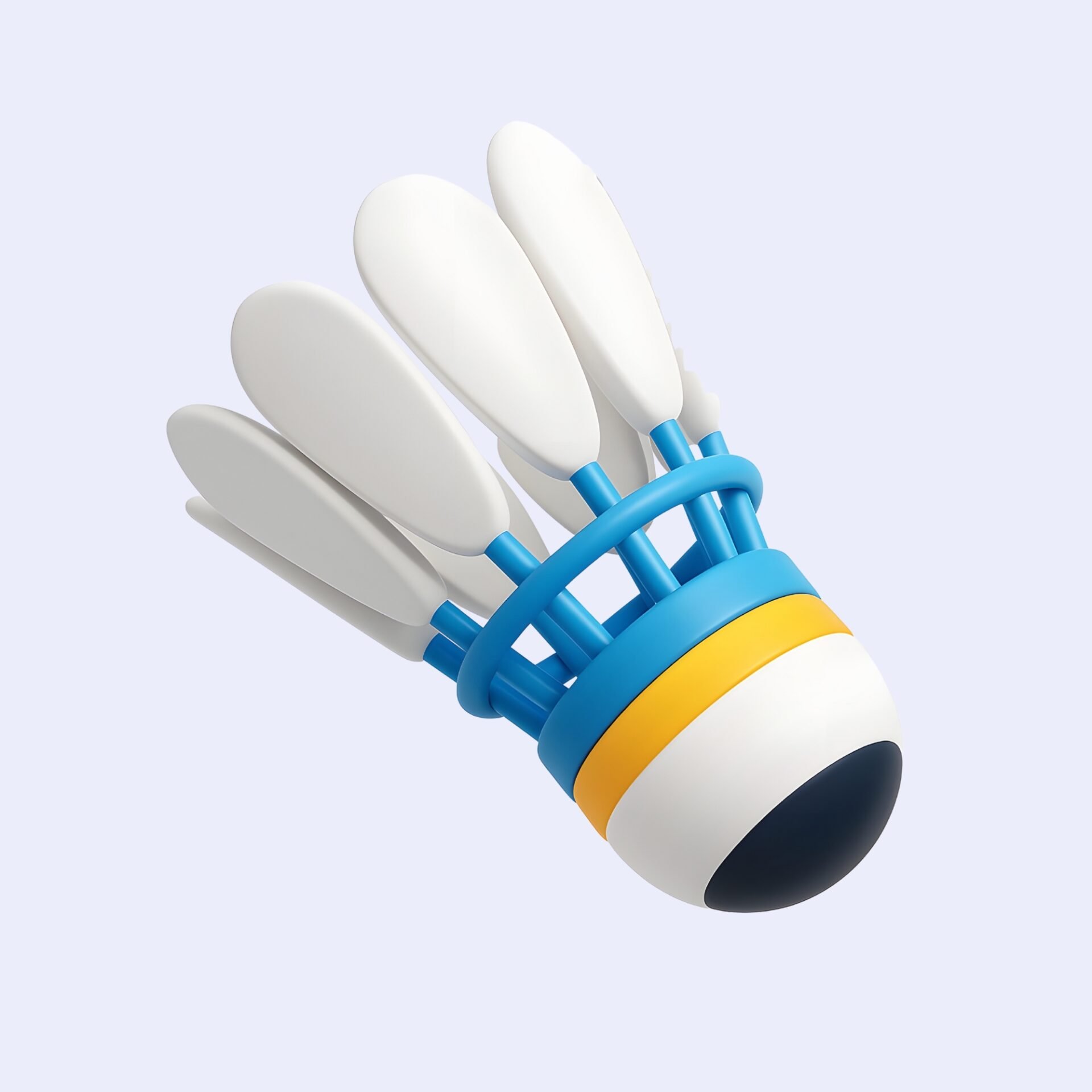 shuttle-cock-3d-icon