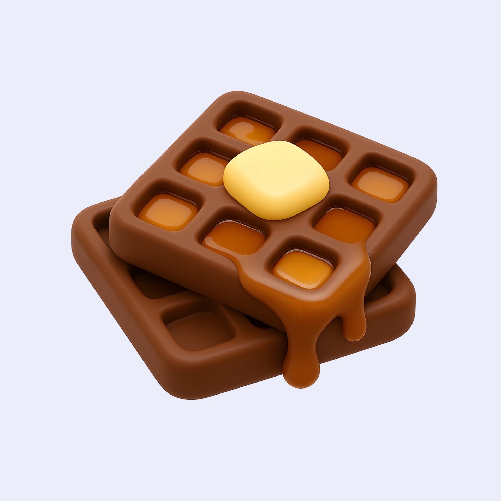 waffle-3d-icon-delicious-tasty-appetizer-dish-fast-food-junk-food-snack