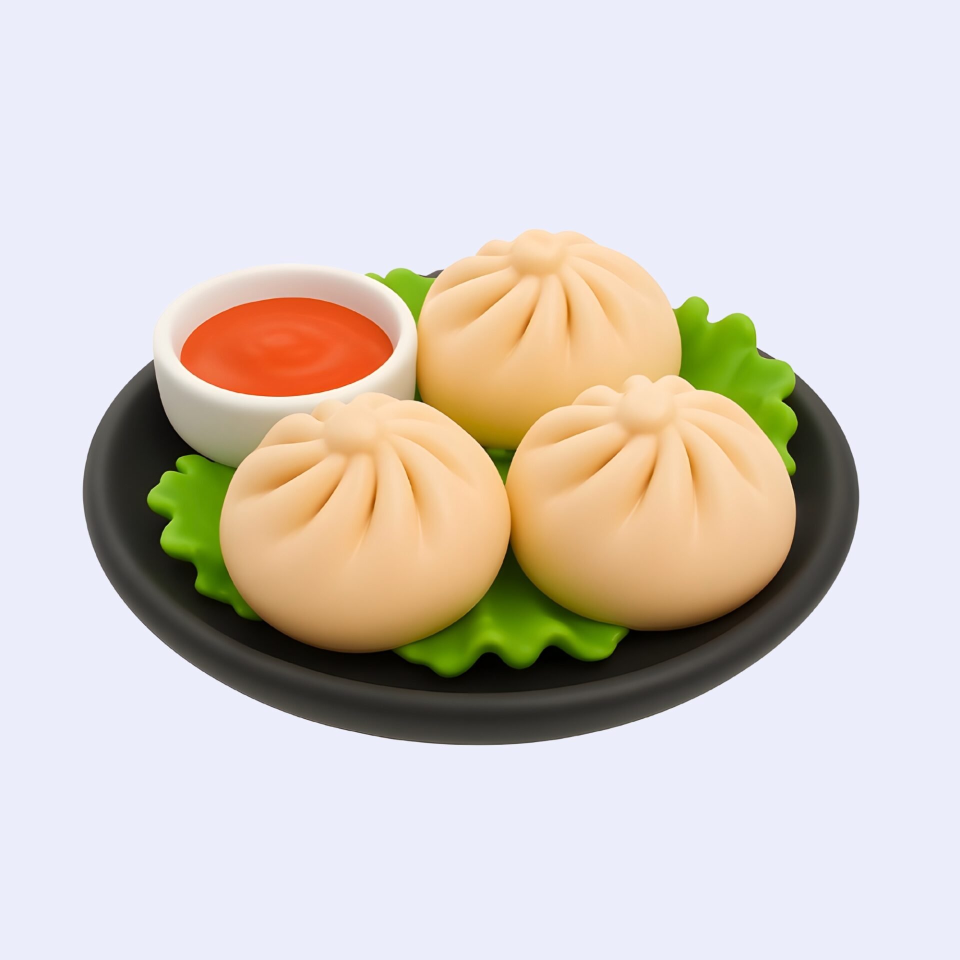 momo-3d-icon-dumplings-asian-food-japanese-food-momos-gyoza-street-food-dinner-meal-steamed-food-chinese-food-plate-of-momos-nepali-cuisine-fast-food-snack-junk-food-meal-delicious-t