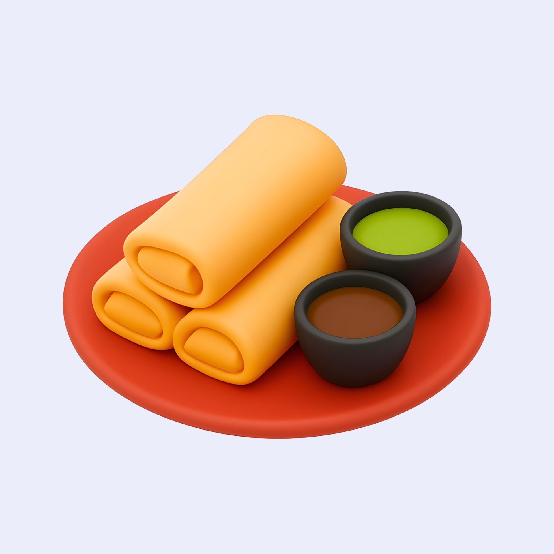 spring-roll-3d-icon-lumpia-asian-food-cuisine-delicious-lunch-dinner-tasty-meal-appetizer-dish-healthy-food-fast-food-junk-food