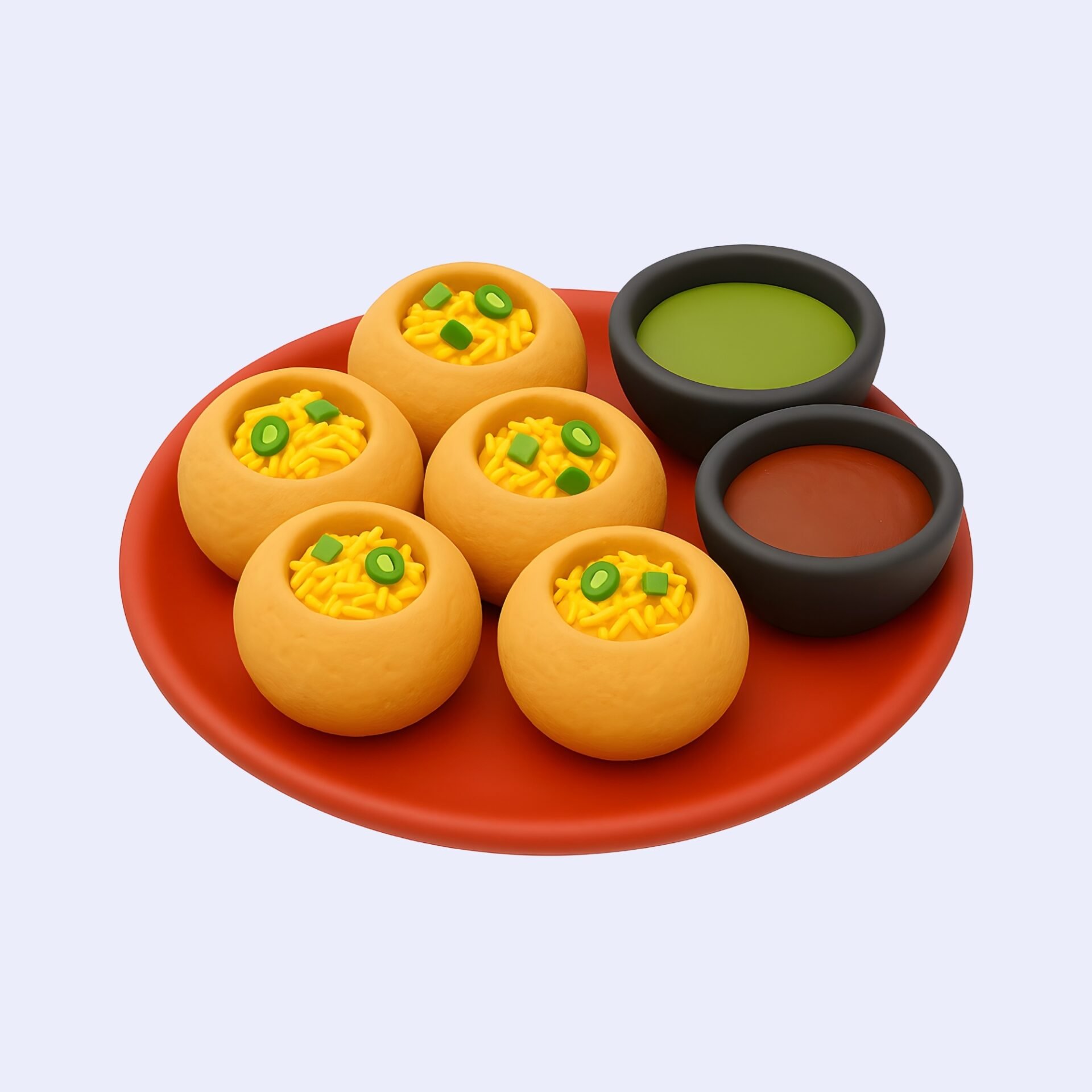 fuchka-3d-icon-panipuri-3d-icon-delicious-tasty-meal-appetizer-dish-fast-food-junk-food-snack