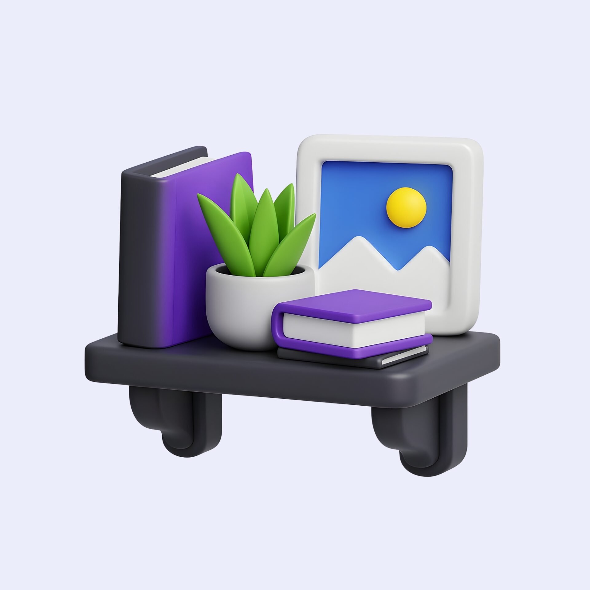 wall-shelf-3d-icon-wallshelf-bookshelf-wall-floating-shelf-library-furnishing-home-decor-home-decoration-household-home-interior-home-accessory-house-furniture