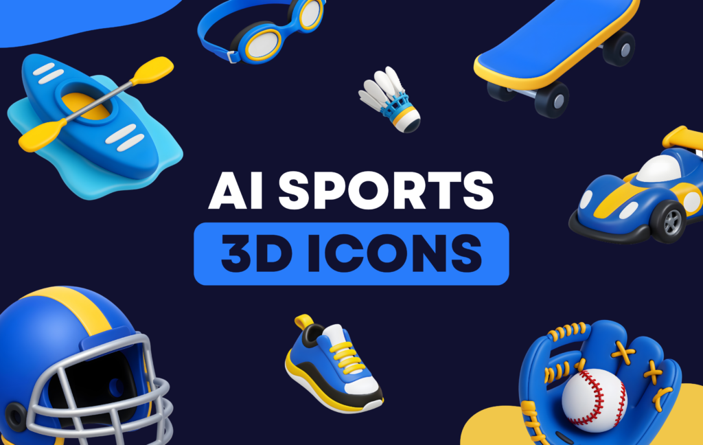 AI Sports 3D Icons